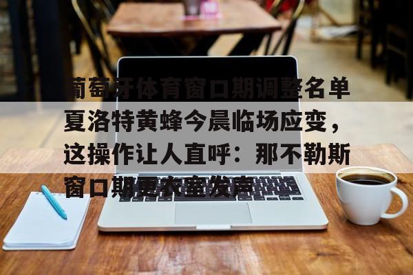 亚博APP葡萄牙体育窗口期调整名单夏洛特黄蜂今晨临场应变，这操作让人直呼：那不勒斯窗口期更衣室发声的简单介绍